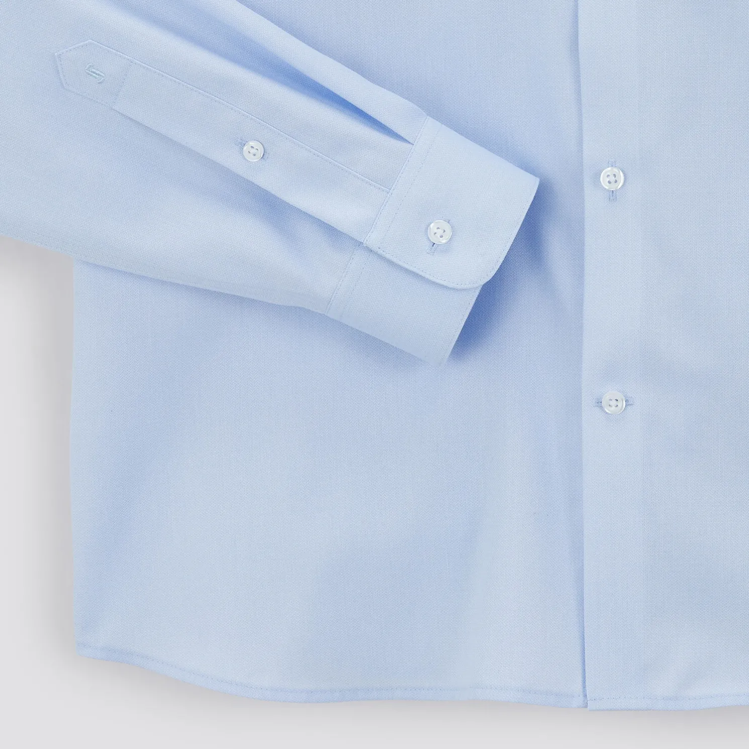 Strijkvrij slim effen hemd in katoen