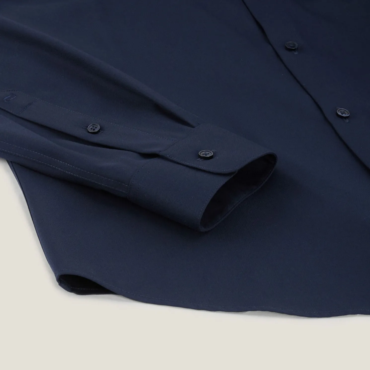 Strijkvrij slim effen hemd in katoen