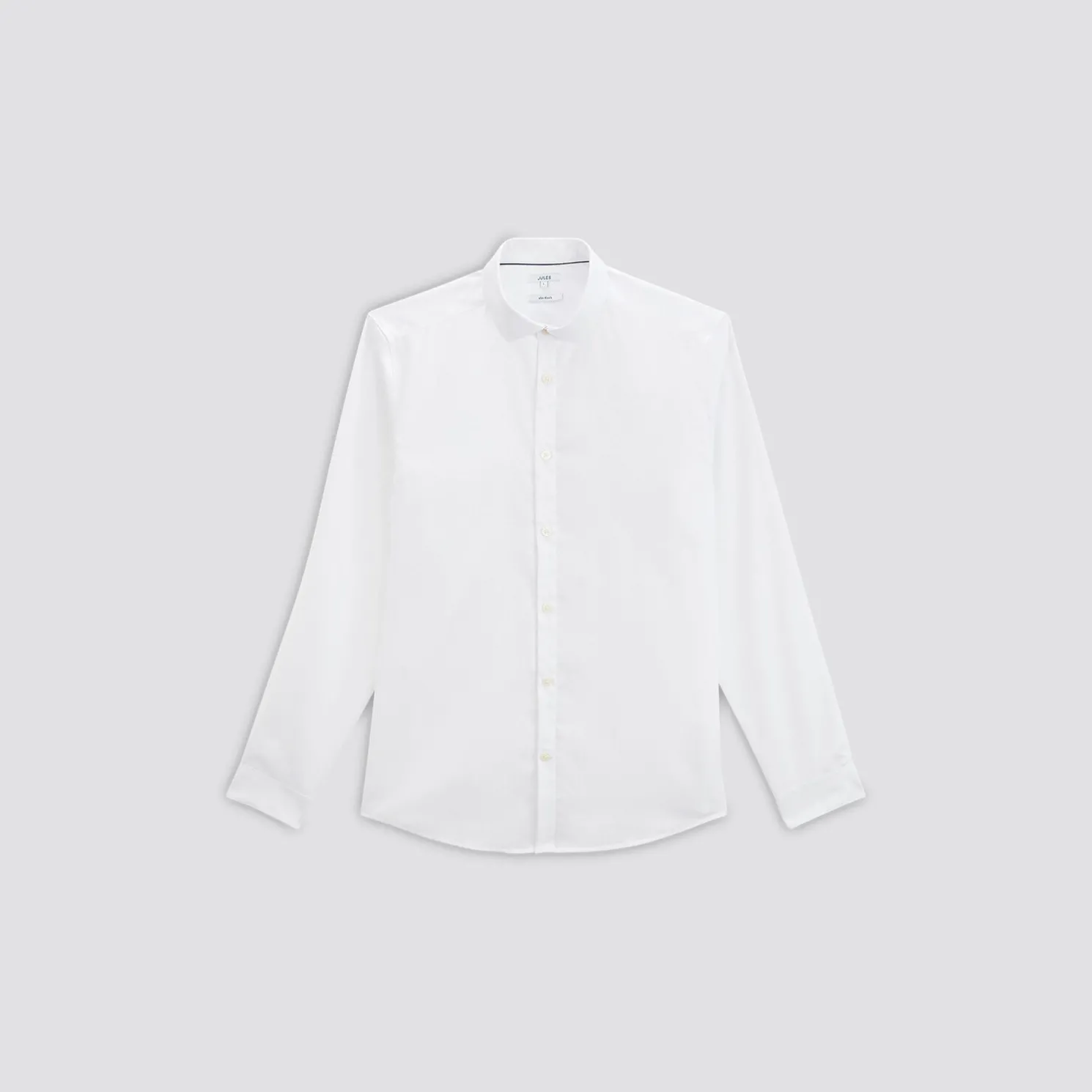 Strijkvrij slim effen hemd in katoen