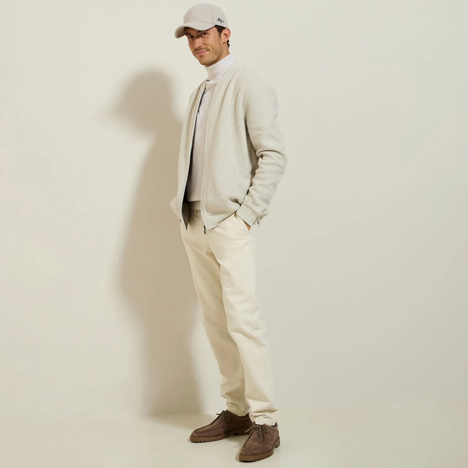 Sweater in tricot met rits