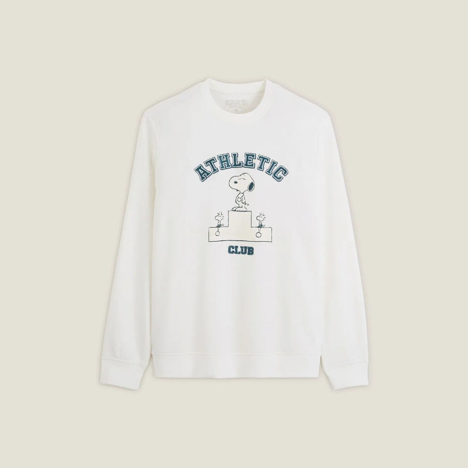 Sweater met Athletic Club-print, Peanuts-licentie