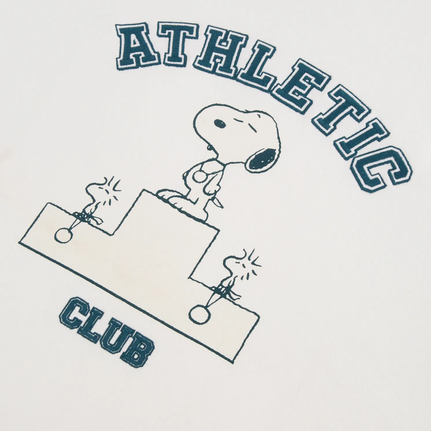 Sweater met Athletic Club-print, Peanuts-licentie