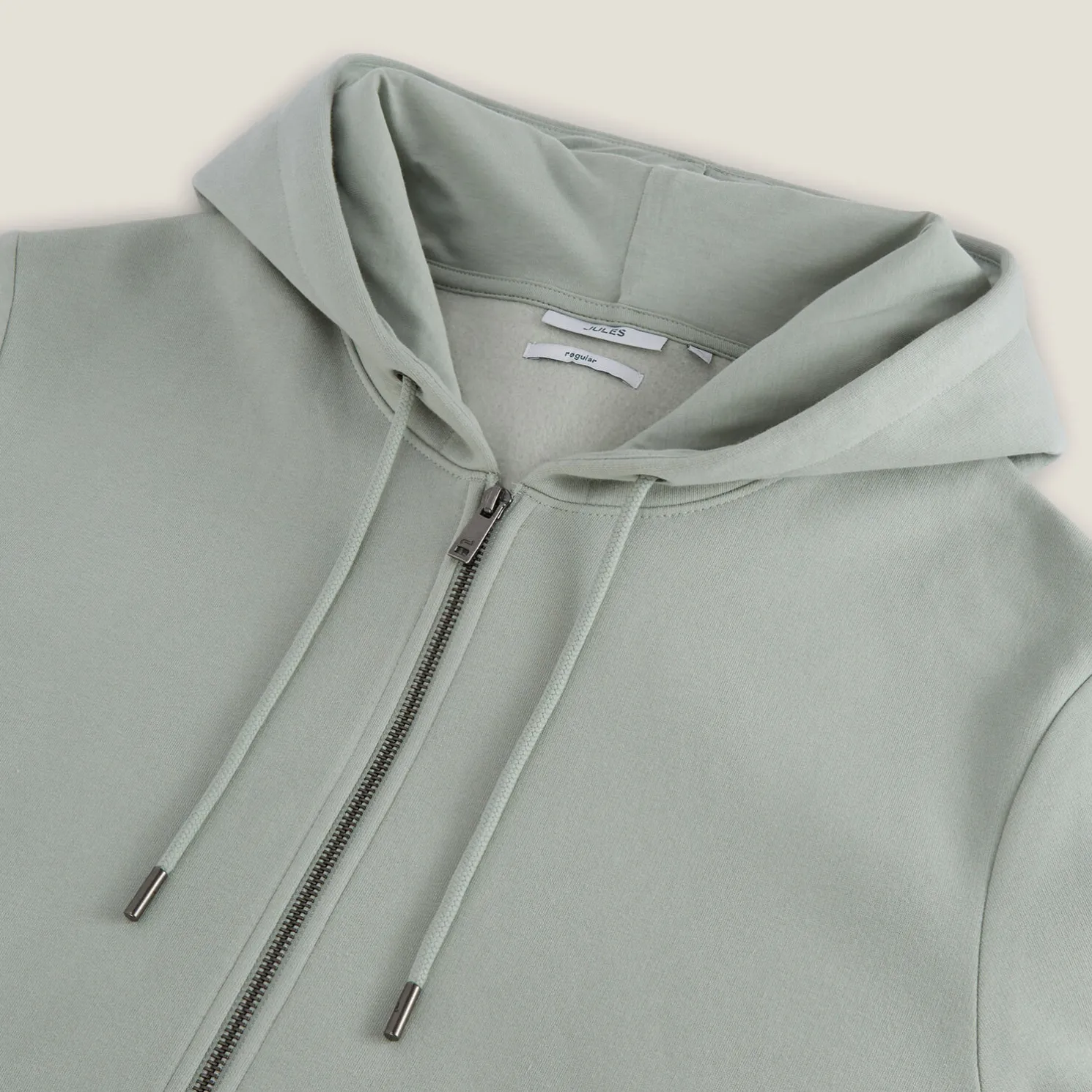 Sweater met kap en rits