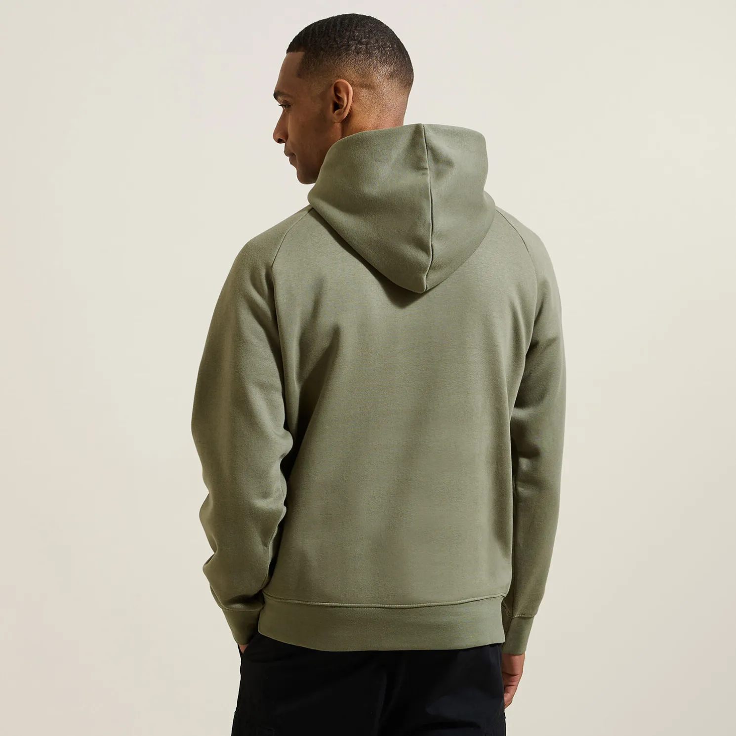 Sweater met kap in technische materie