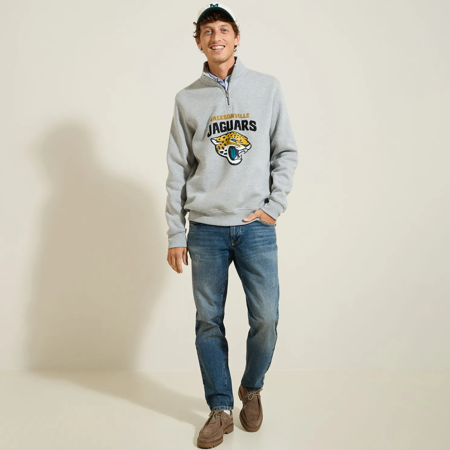 Sweater met opstaande kraag, NFL-licentie