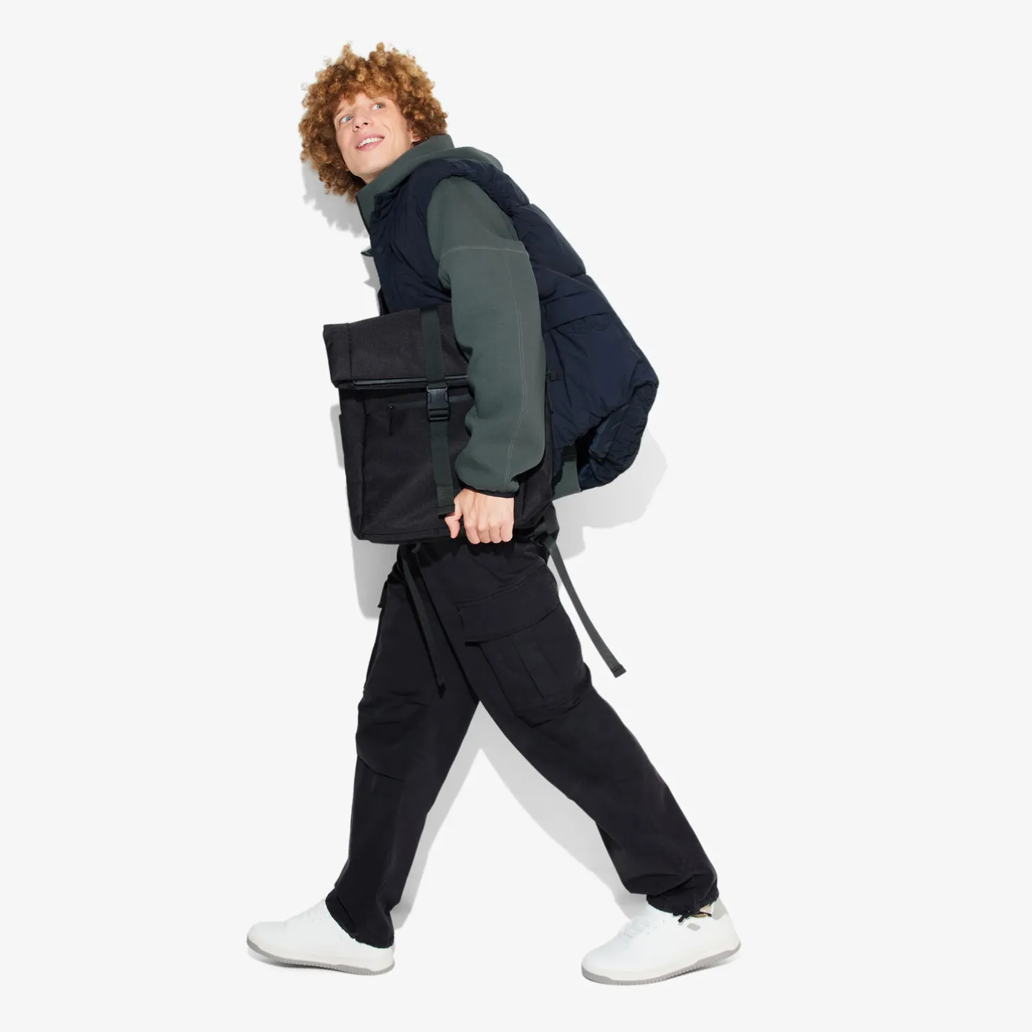 Sweater met rits en kap