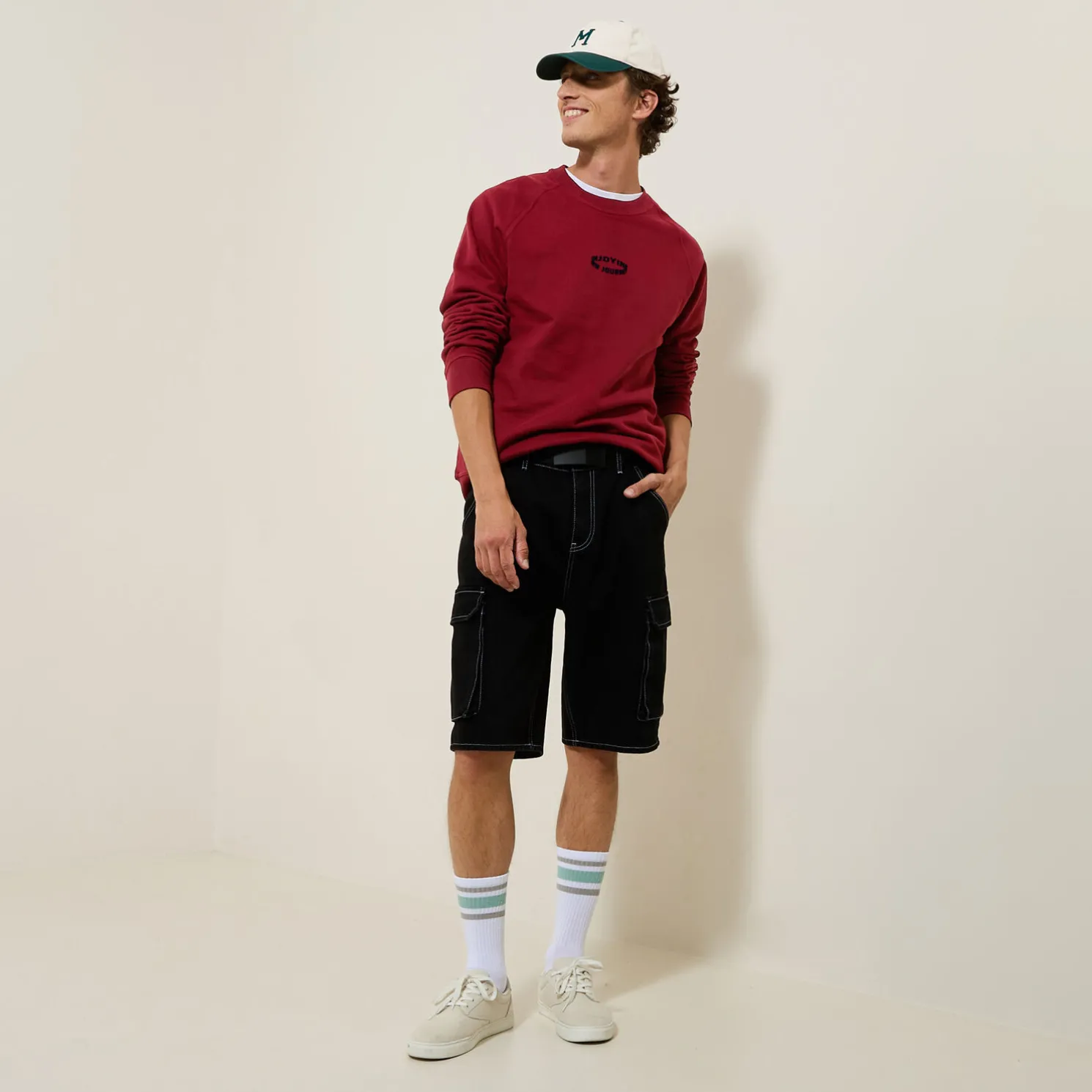 Sweater met ronde hals en print