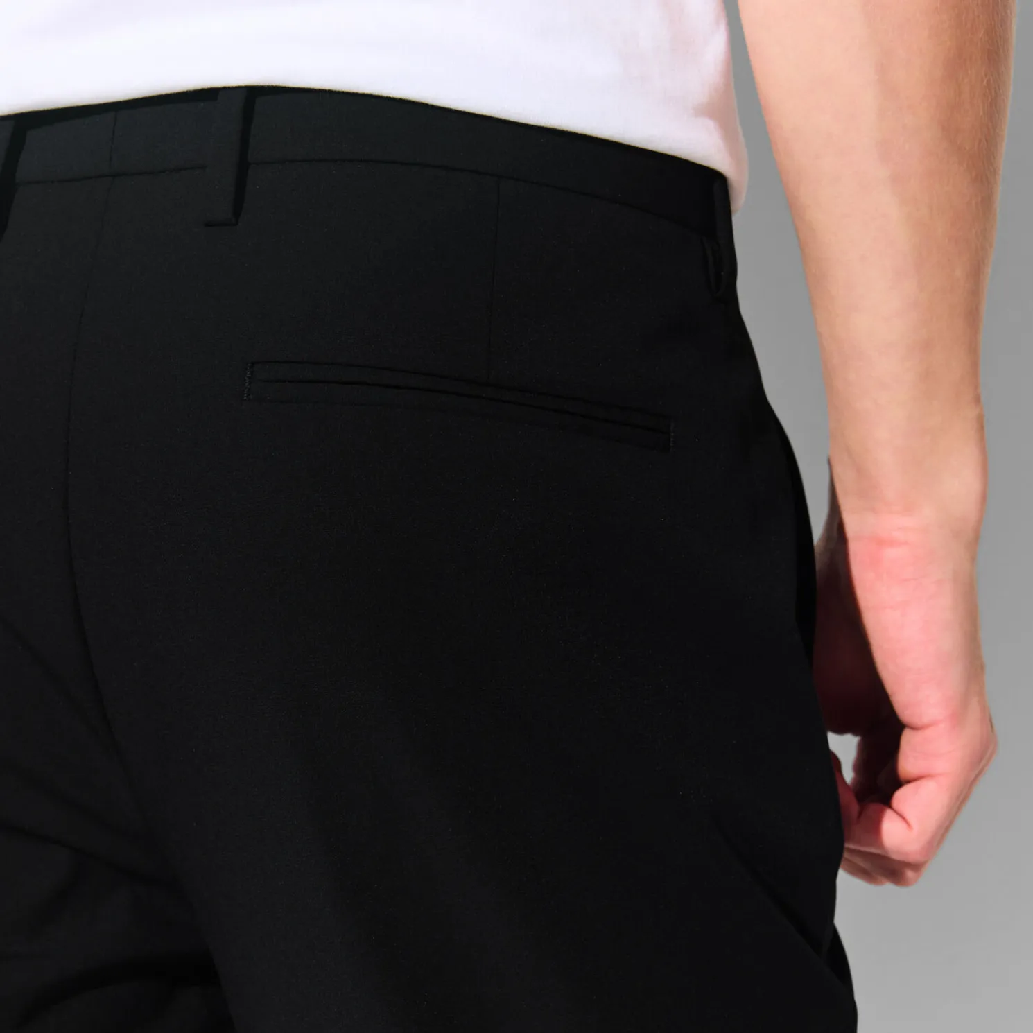 Technische slim fit kostuumbroek