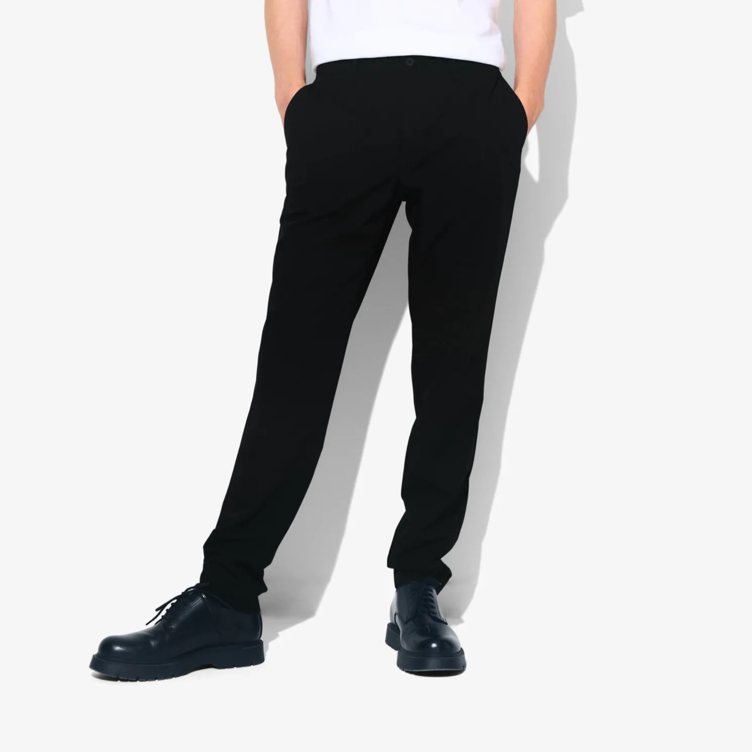 Technische slim fit kostuumbroek