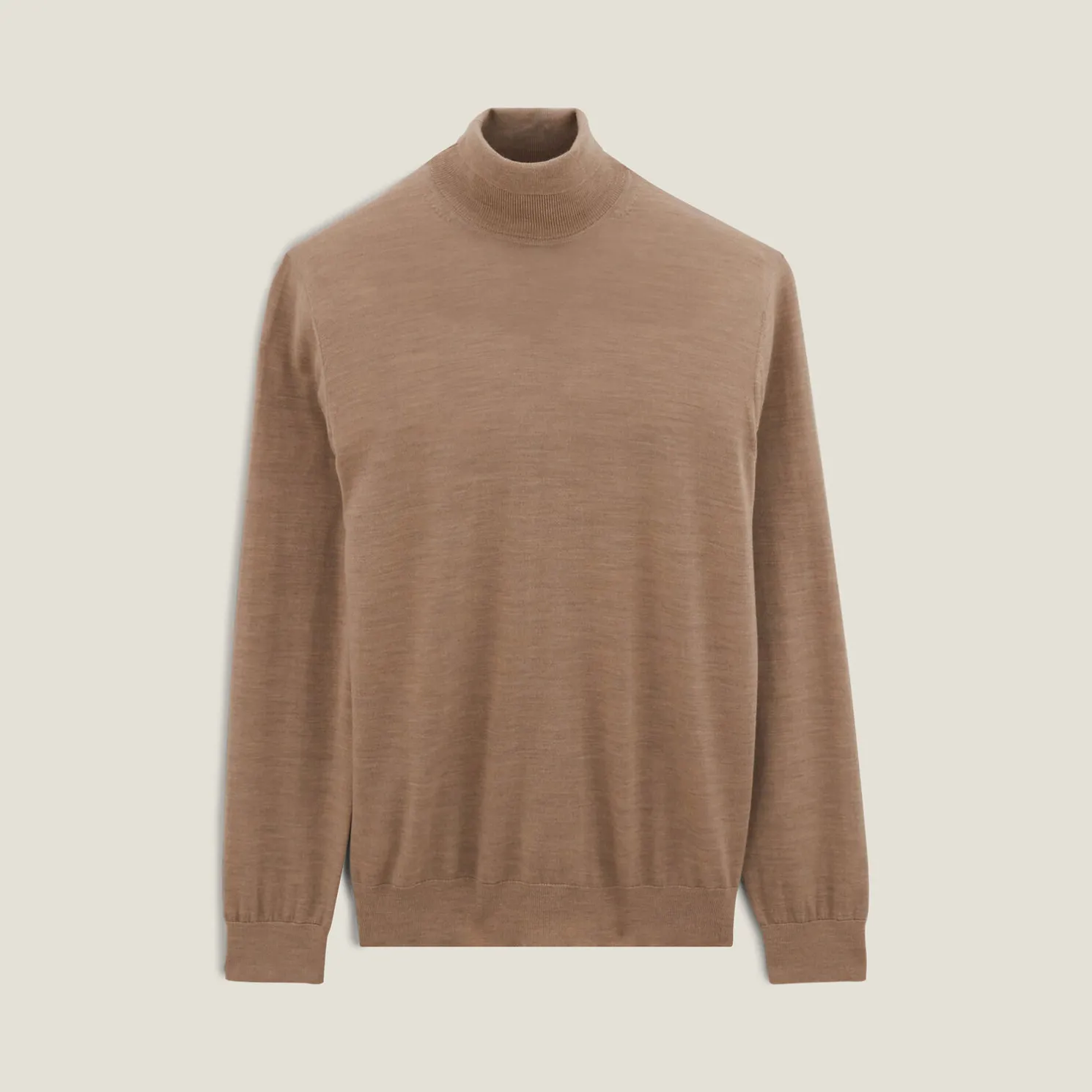 Trui met rolkraag in merinoswol