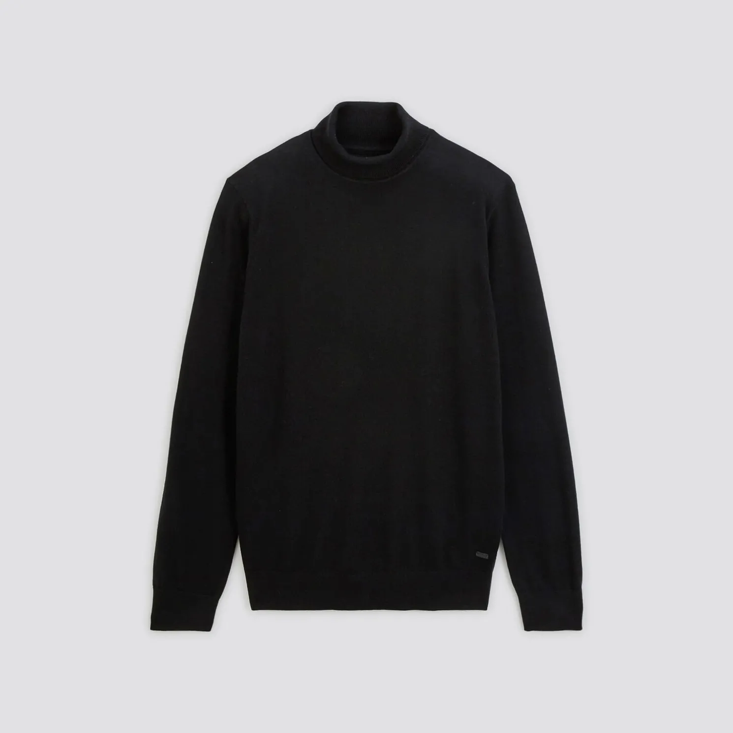 Trui met rolkraag in merinoswol