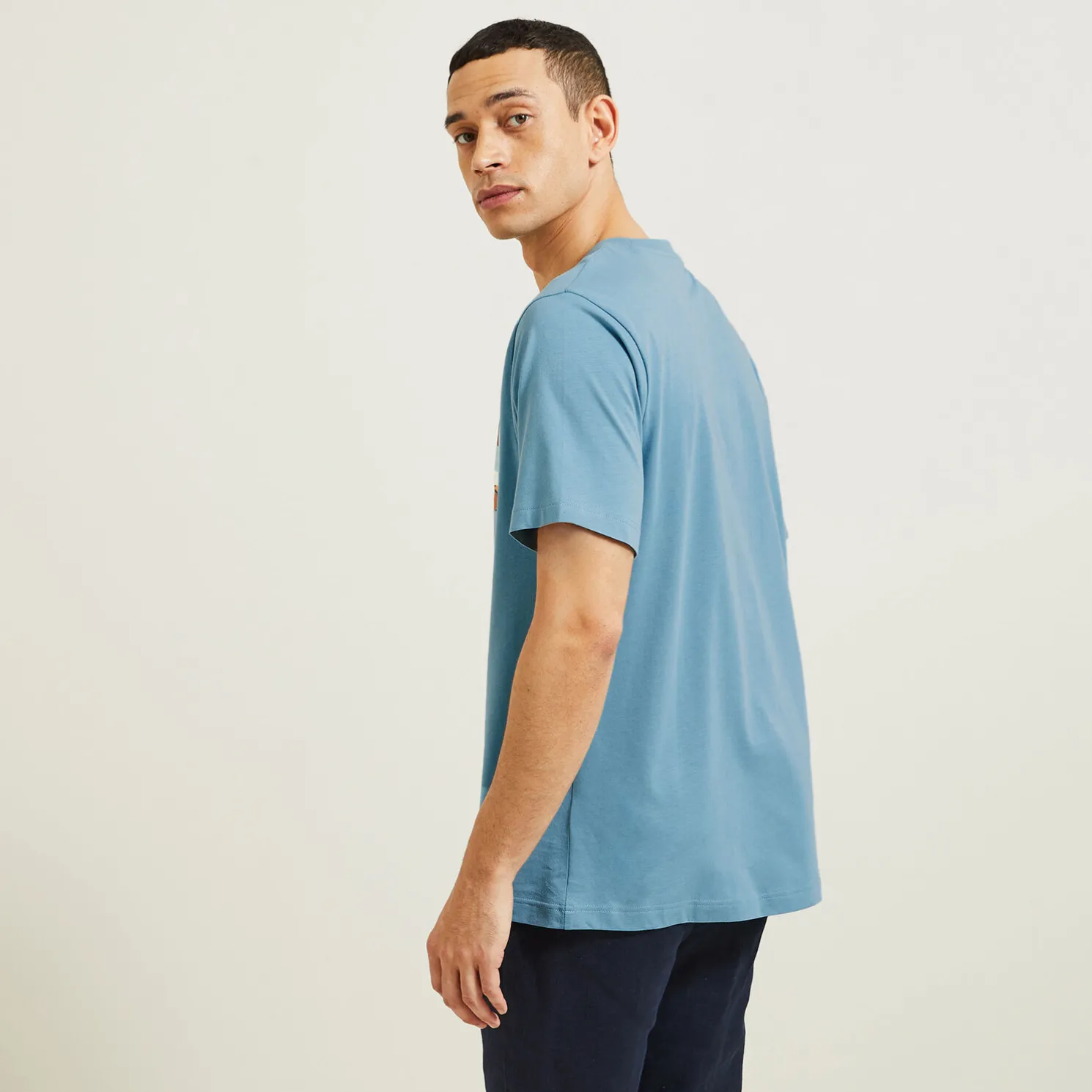 T-shirt aangebrachte landschap-print