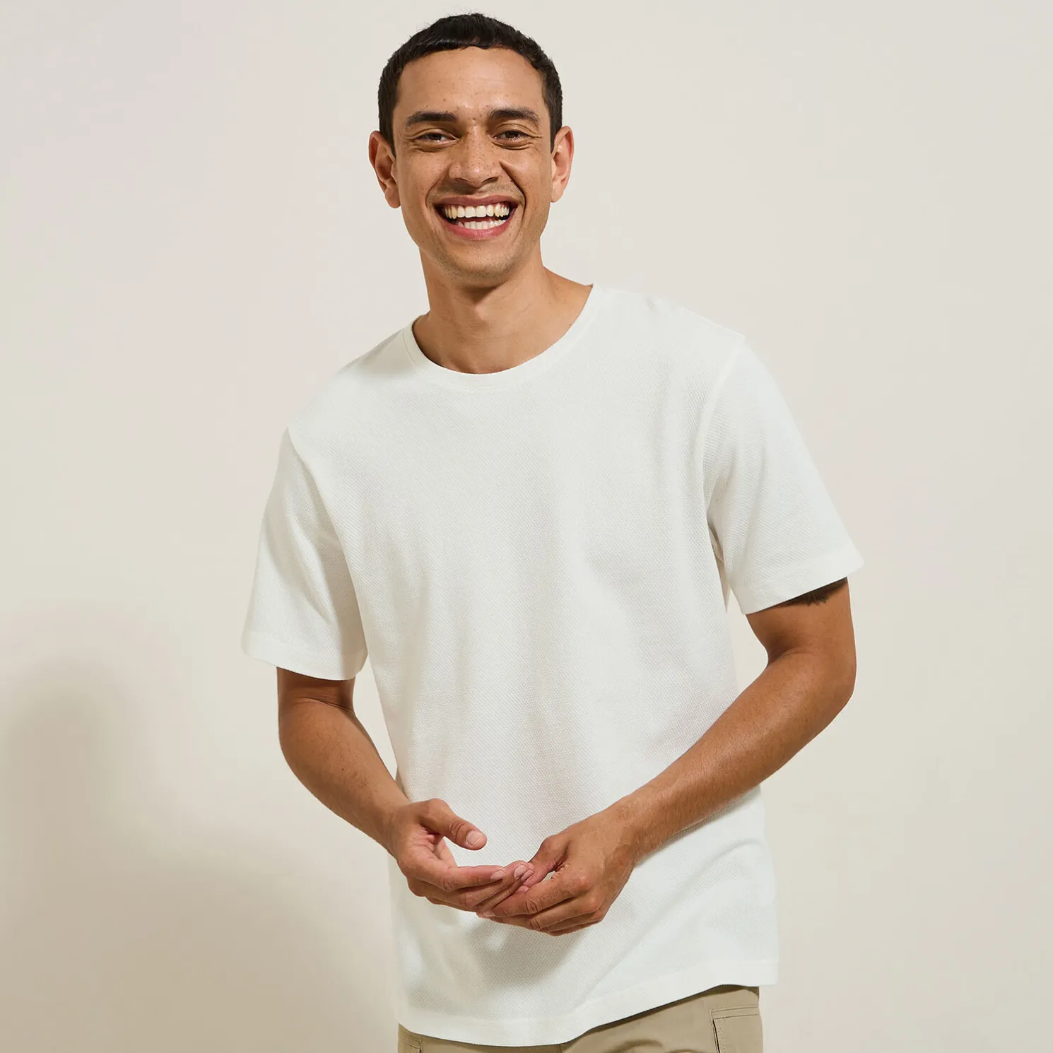 T-shirt, fantasie stof