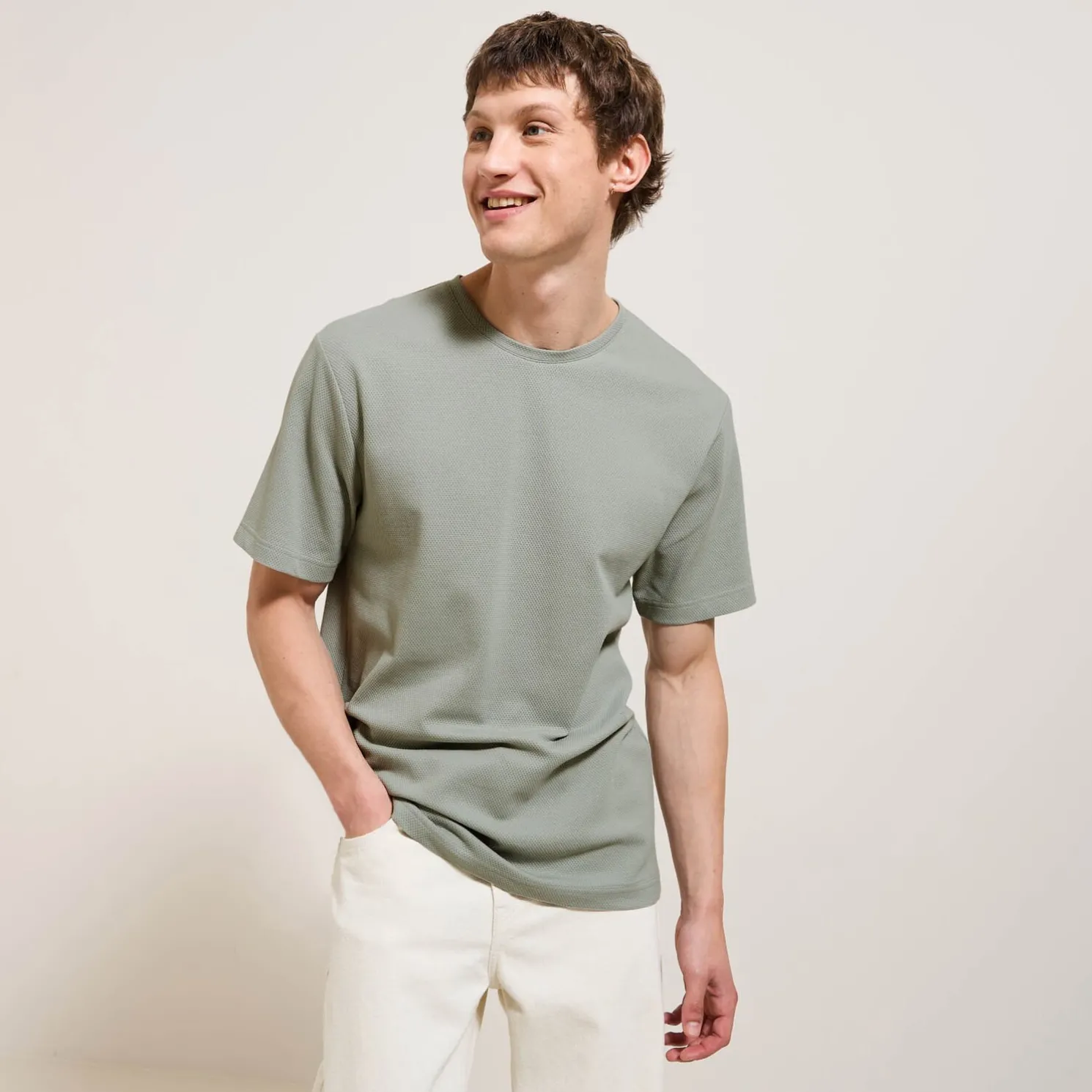 T-shirt, fantasie stof