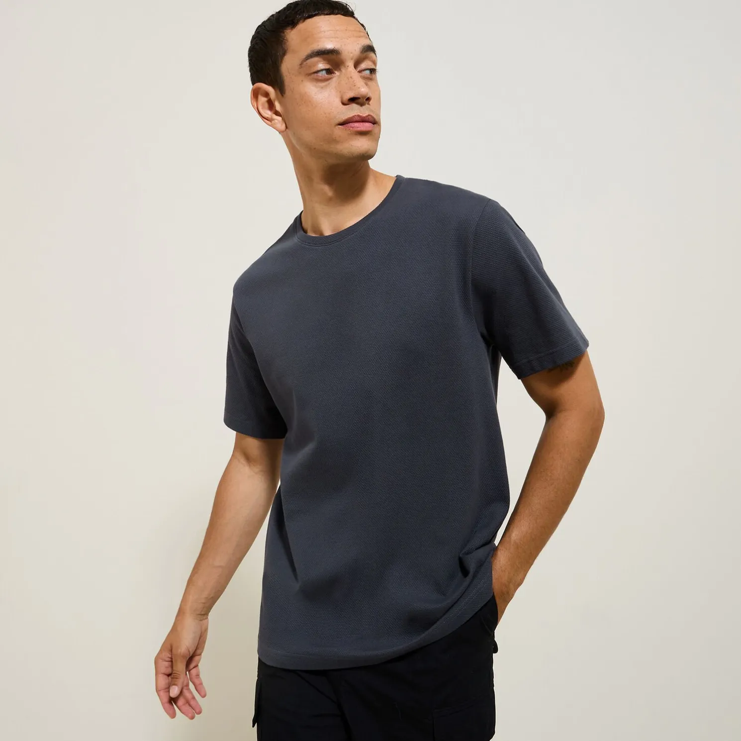 T-shirt, fantasie stof