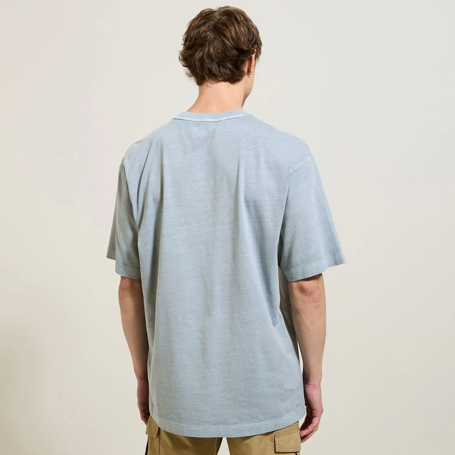 T-shirt in katoen met borstzakje