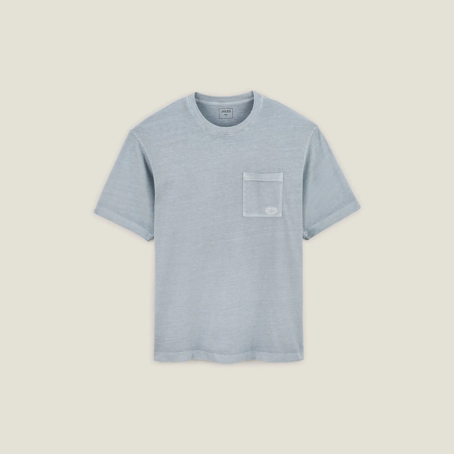 T-shirt in katoen met borstzakje