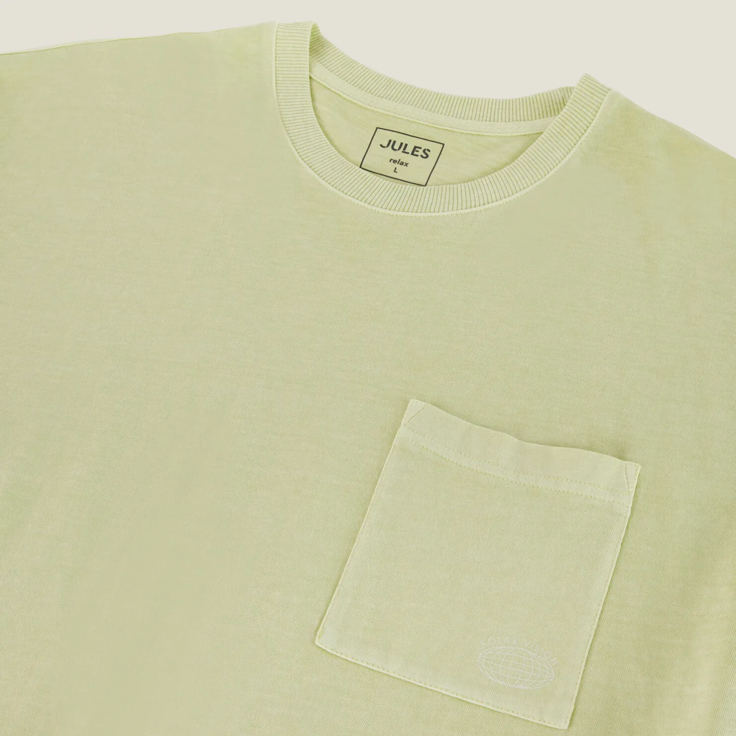 T-shirt in katoen met borstzakje