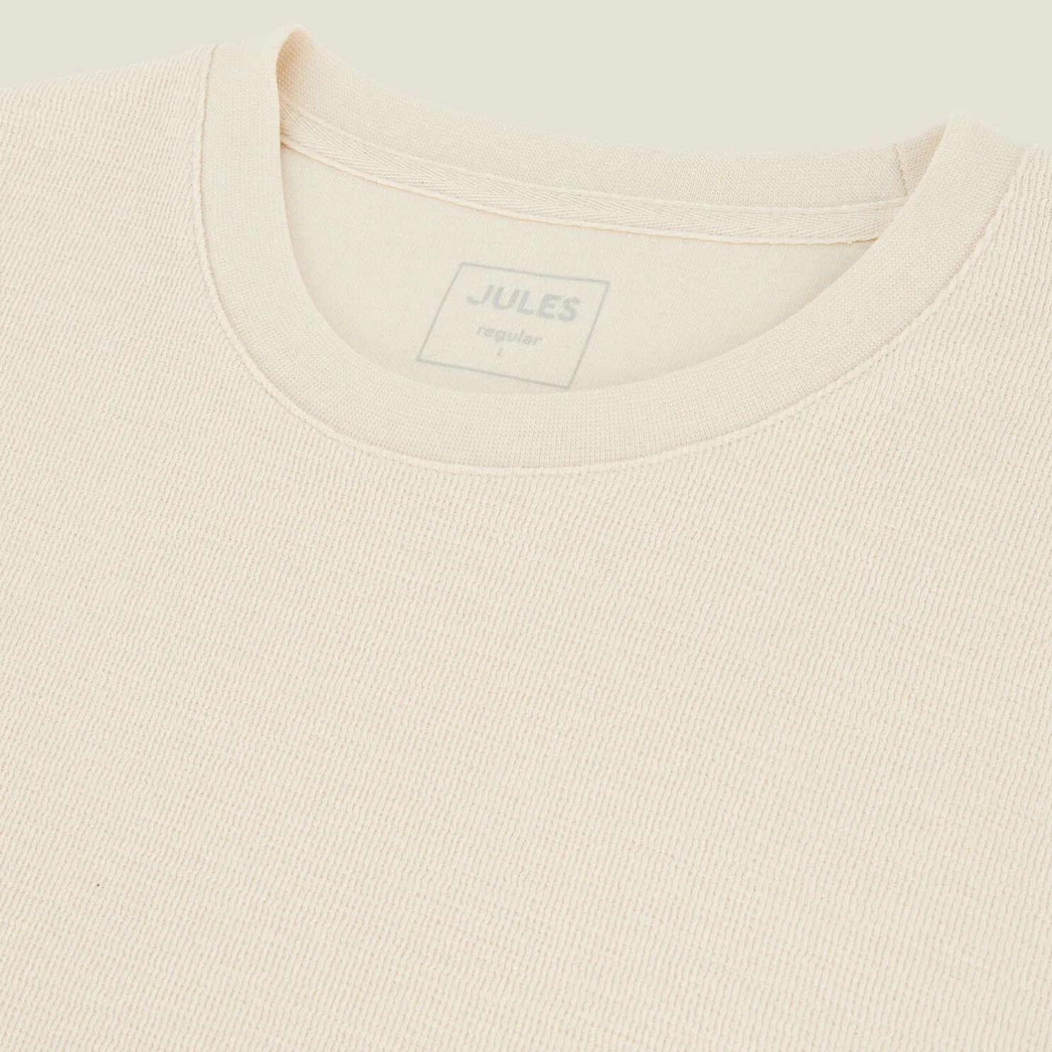 T-shirt in reliëfstof