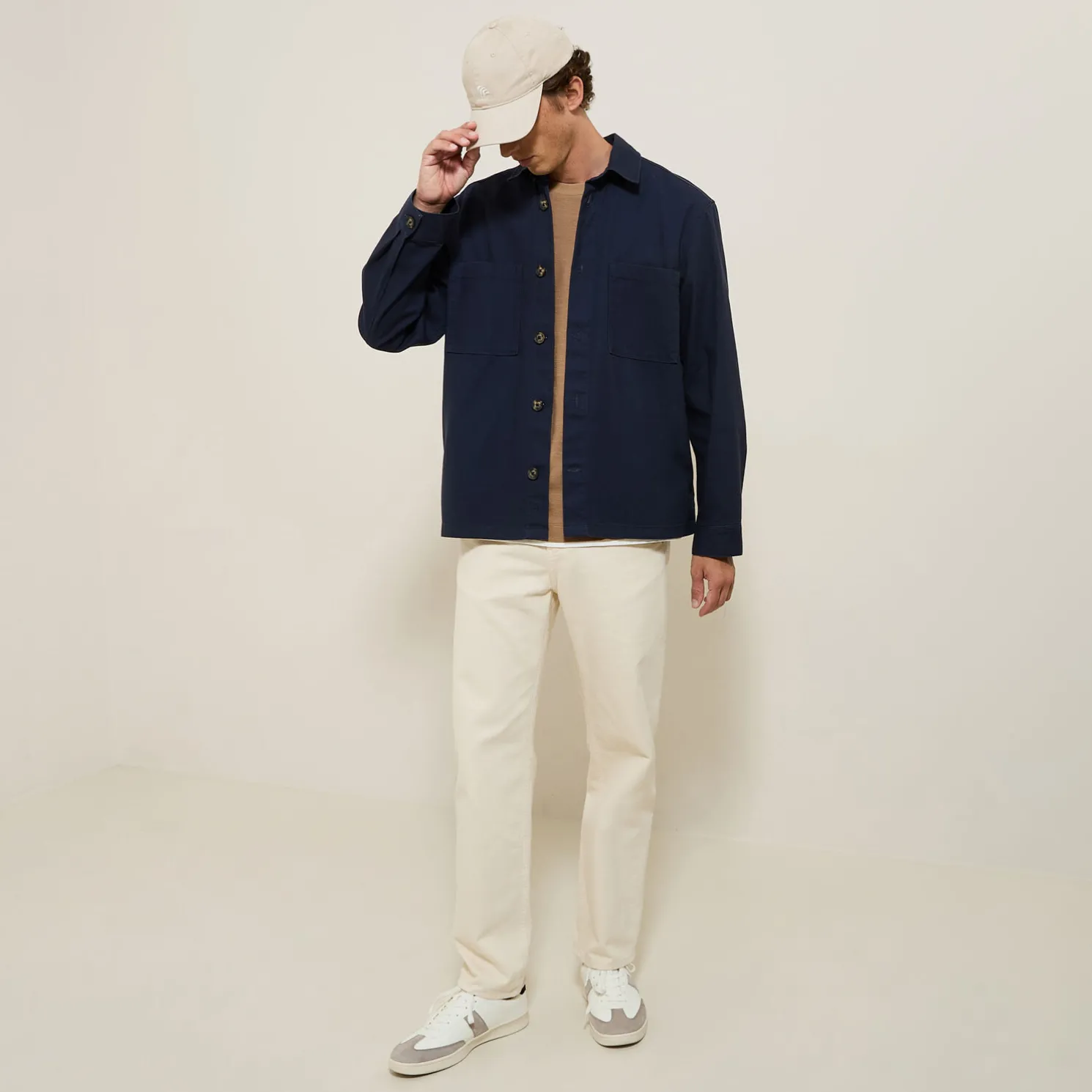 T-shirt in reliëfstof