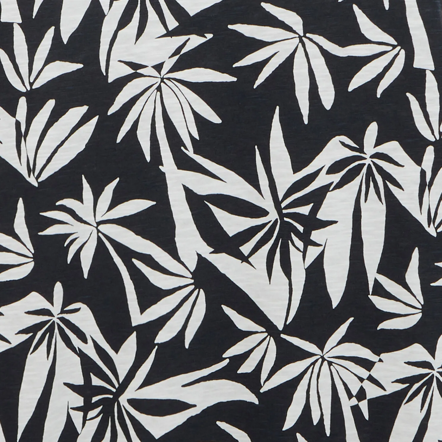 T-shirt met bladprintn