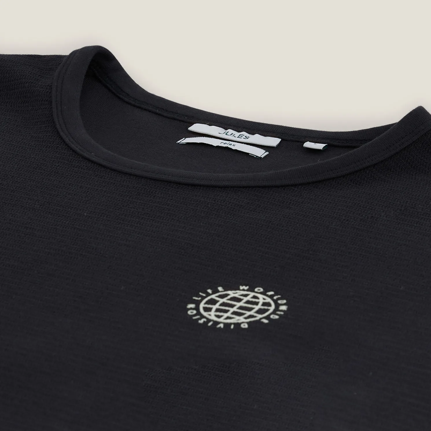 T-shirt met ronde hals en print vooraan