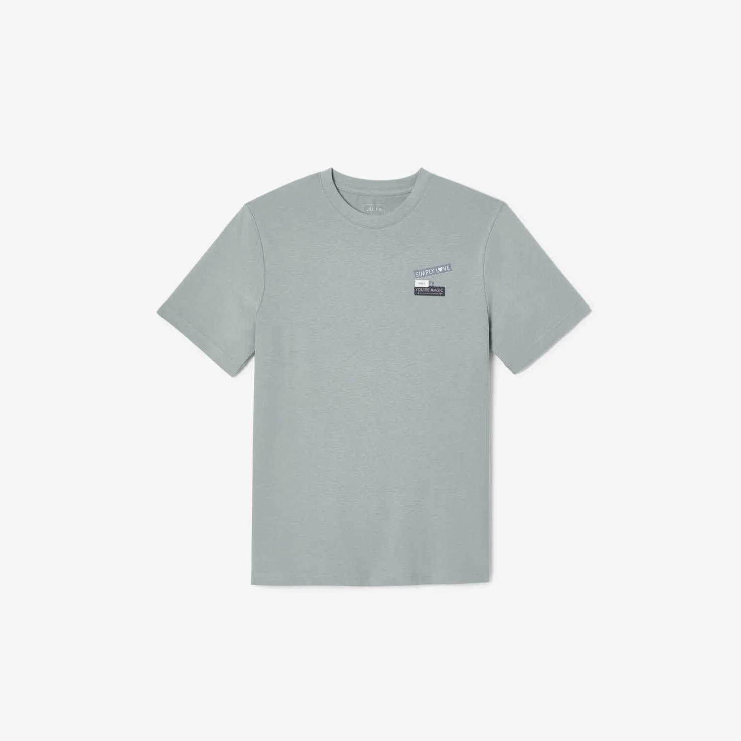 T-shirt met ronde hals in katoen