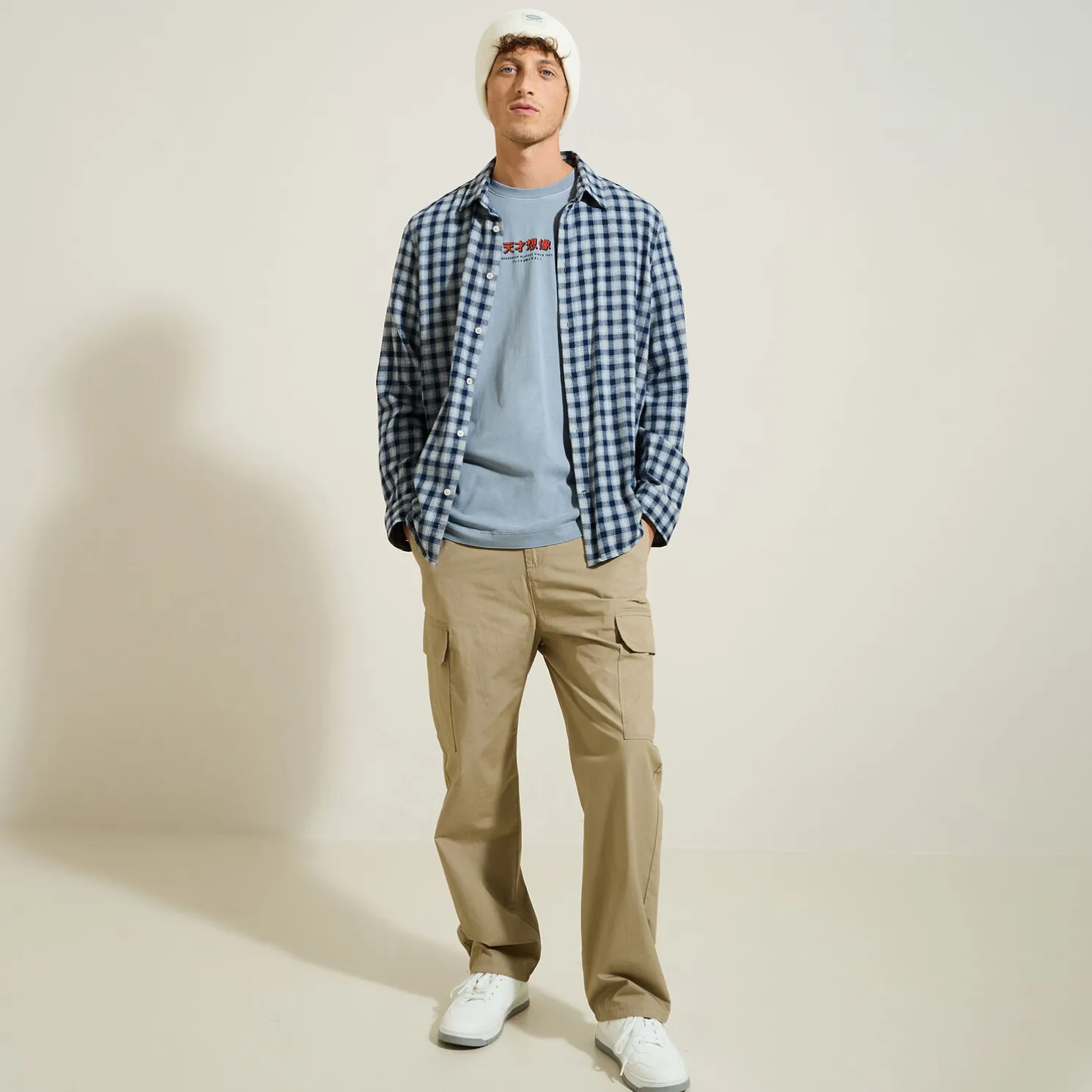 T-shirt met ronde hals en print