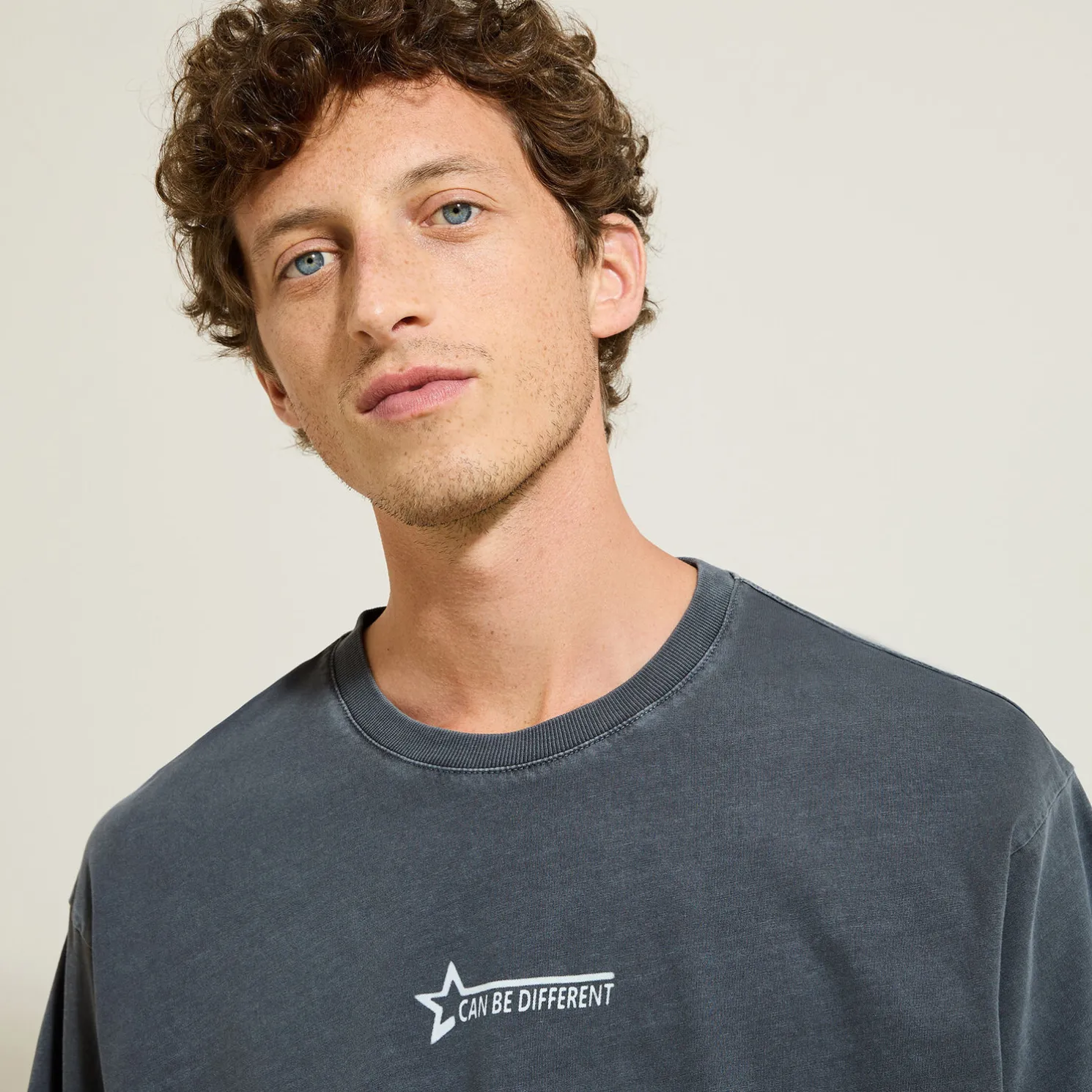 T-shirt met ronde hals en print