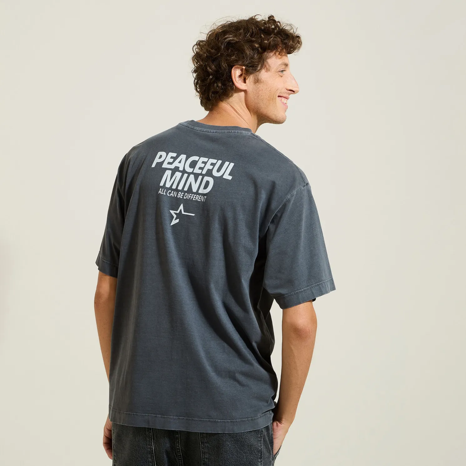 T-shirt met ronde hals en print