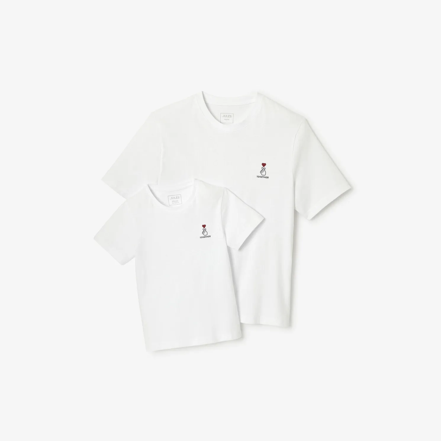 T-shirt met ronde hals in katoen