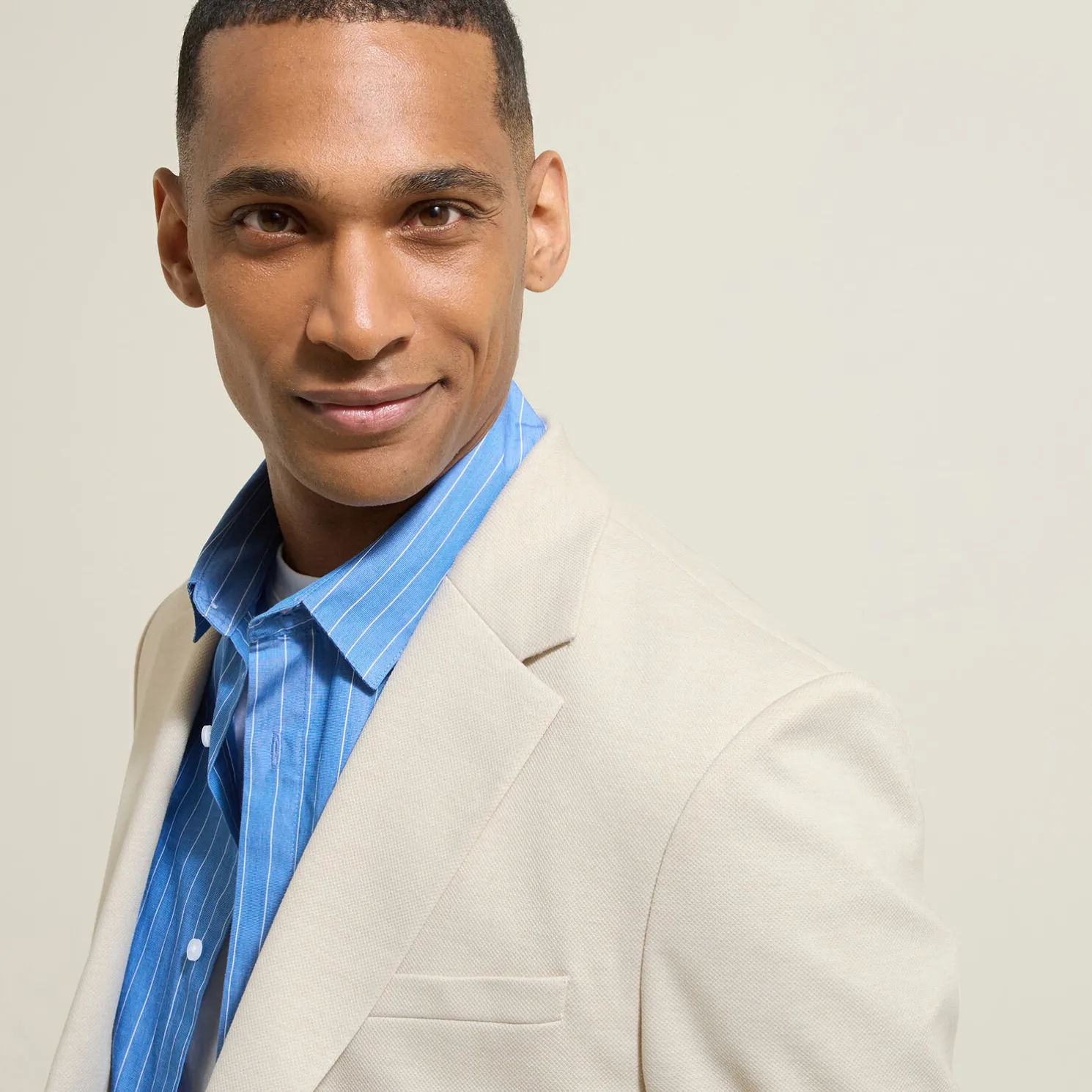 Tweekleurig blazervest