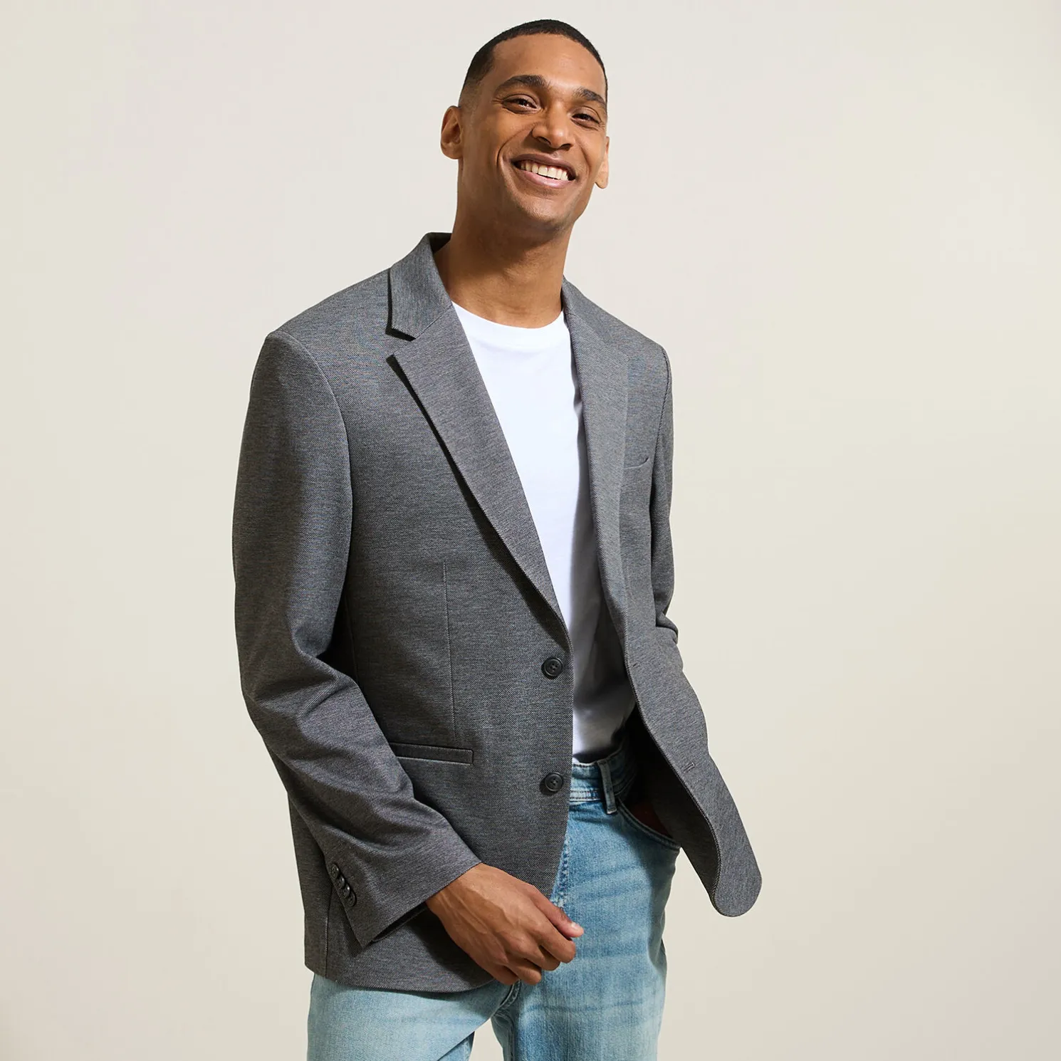 Tweekleurig blazervest