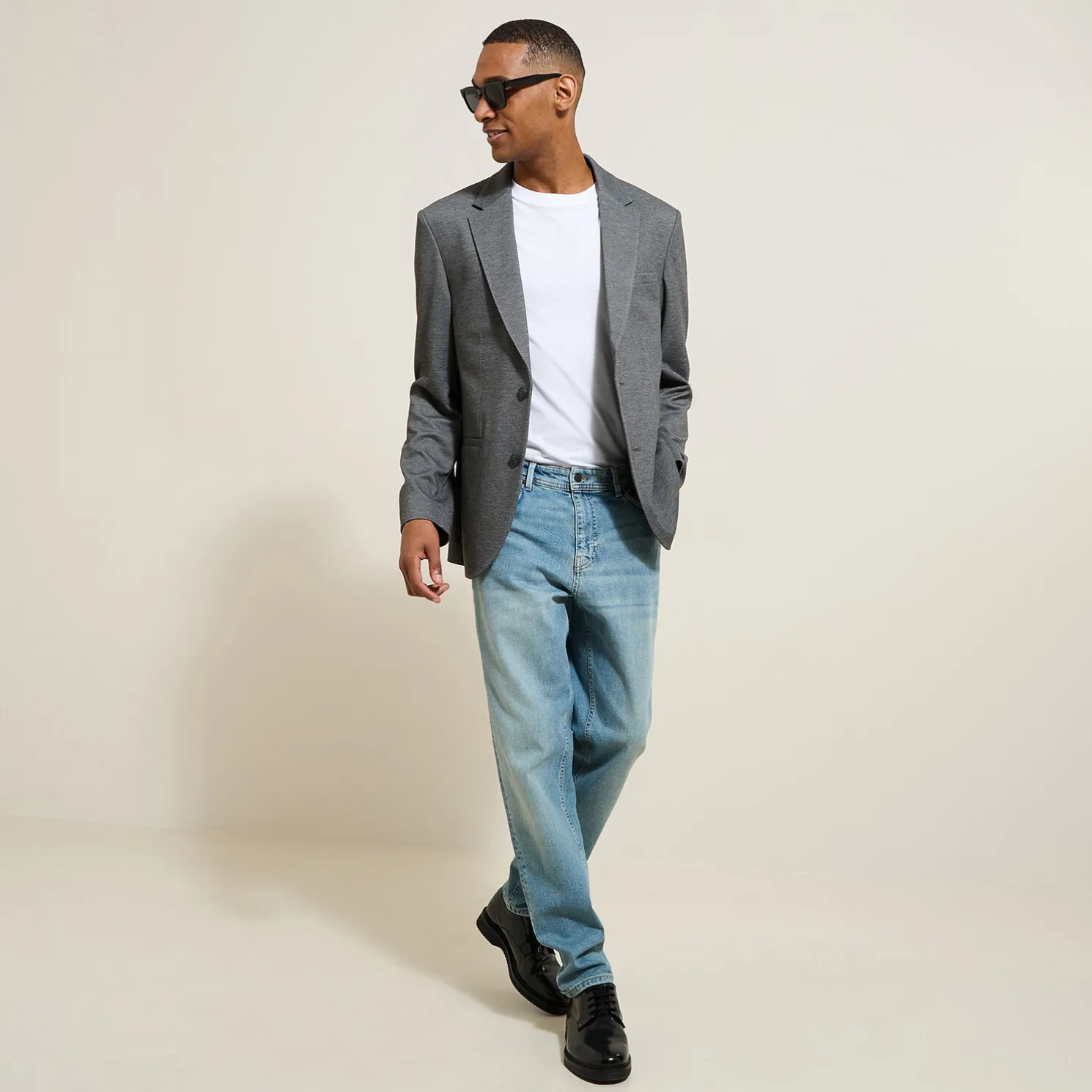 Tweekleurig blazervest