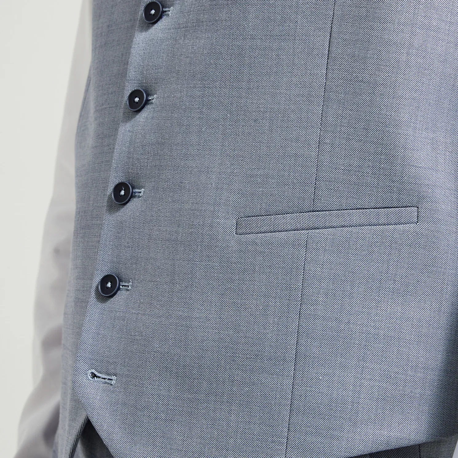 Tweekleurig slim kostuumgilet