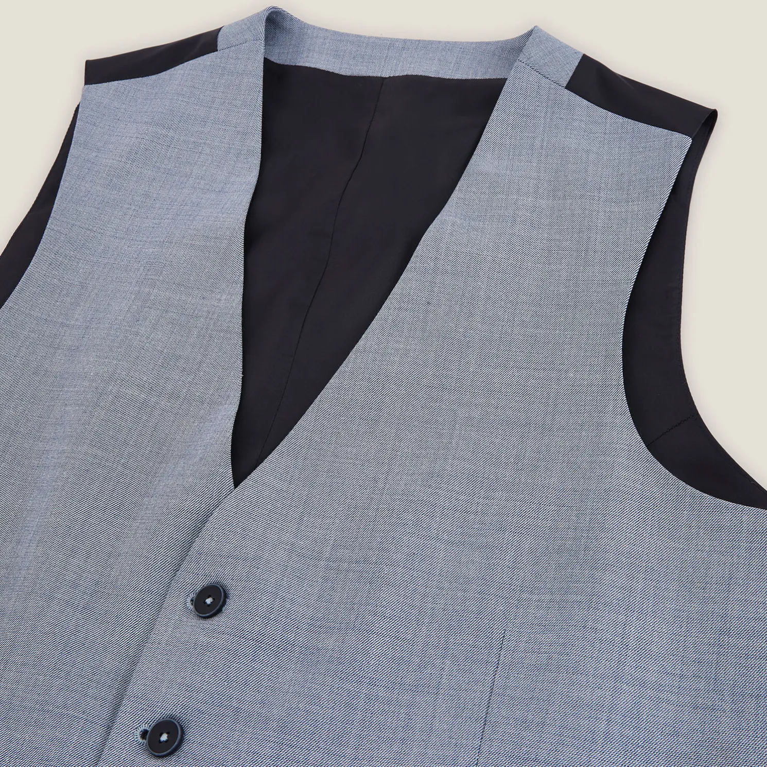 Tweekleurig slim kostuumgilet