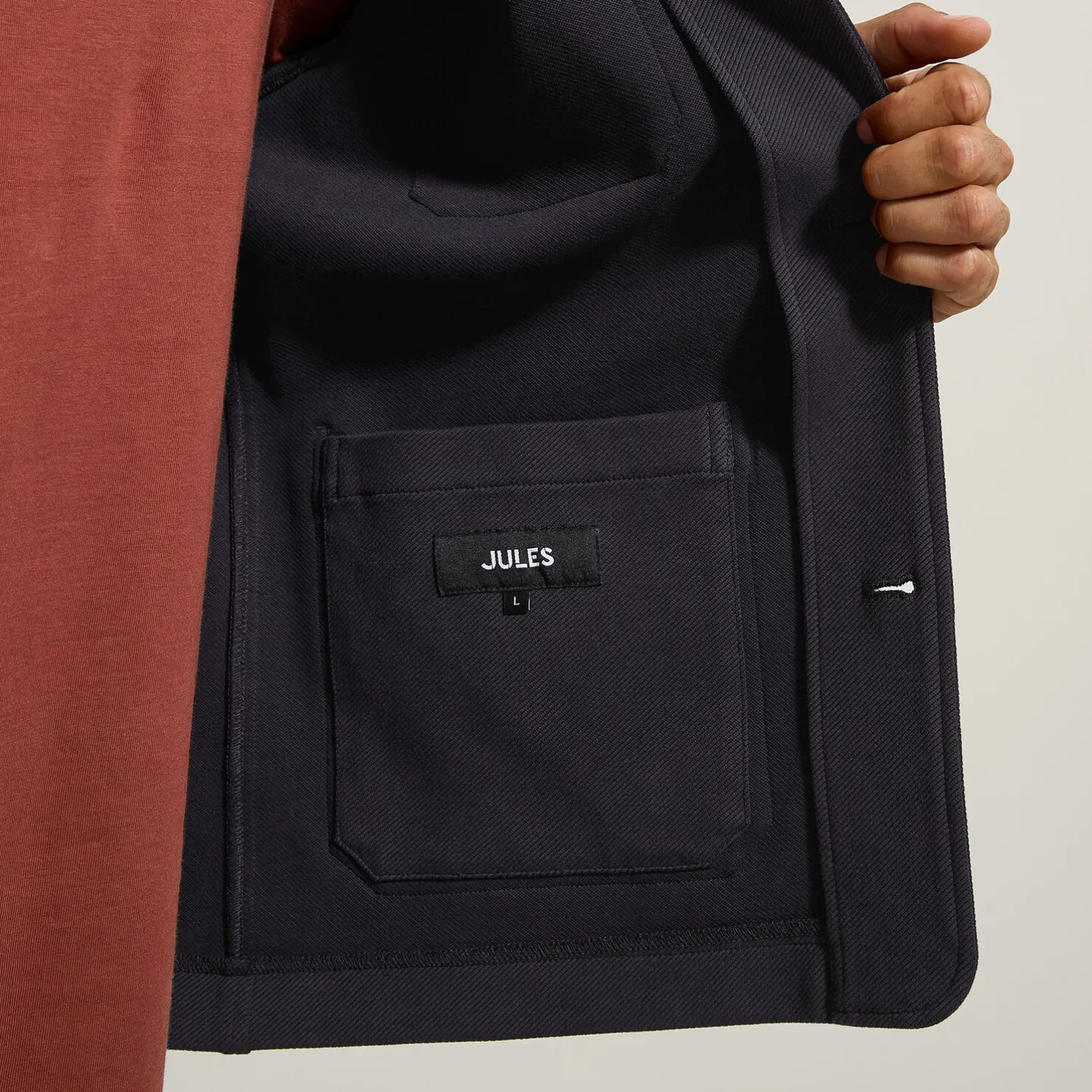 Vest in tricot met boxy snit voor het tussenseizoe