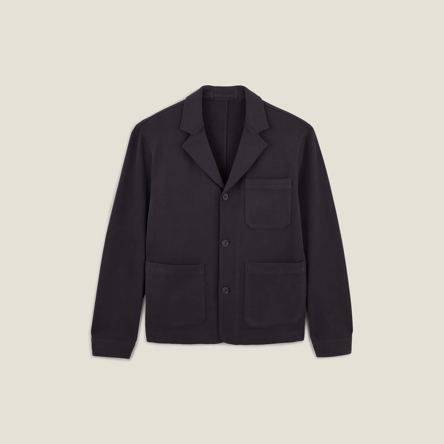 Vest in tricot met boxy snit voor het tussenseizoe