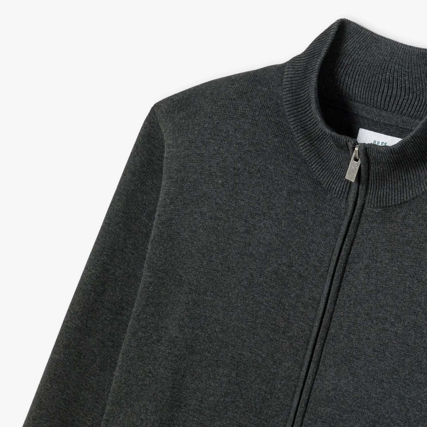 Vest met ristsluiting en opstaande kraag