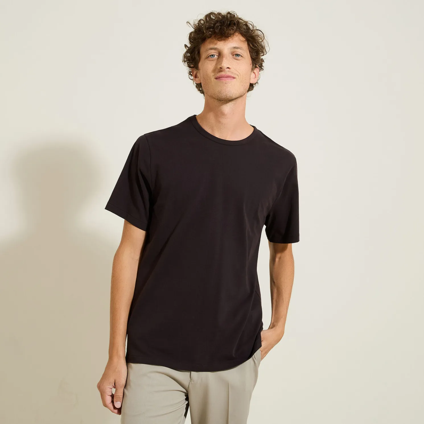 Zacht T-shirt met ronde hals